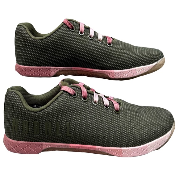 NOBULL Women's Army Green/Pink Gradient Crossfit Training Shoes Size 8 - Picture 2 of 14